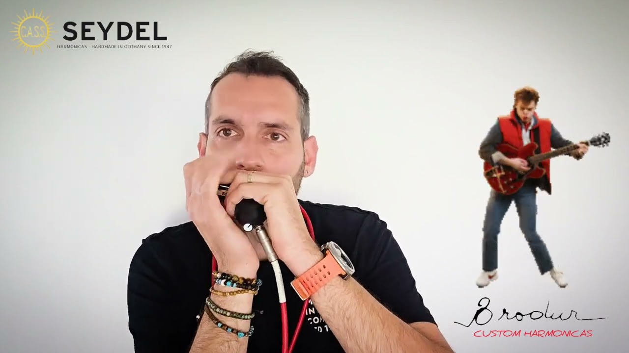 Johnny B.Goode Chuck Berry- solo harmonica by Livio CAREDDU - Seydel Harmonicas custom Brodur.