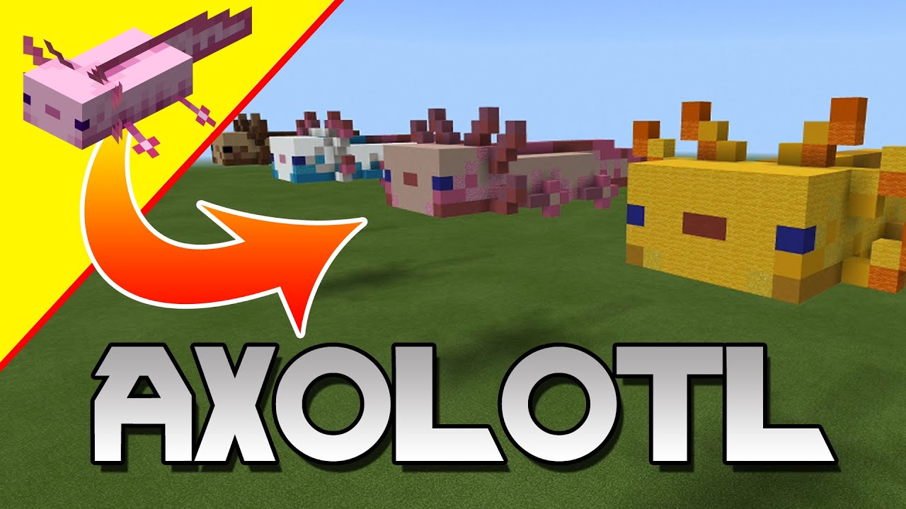 Minecraft Axolotl - Axolotl Statue - Minecraft Mob Build Tutorial