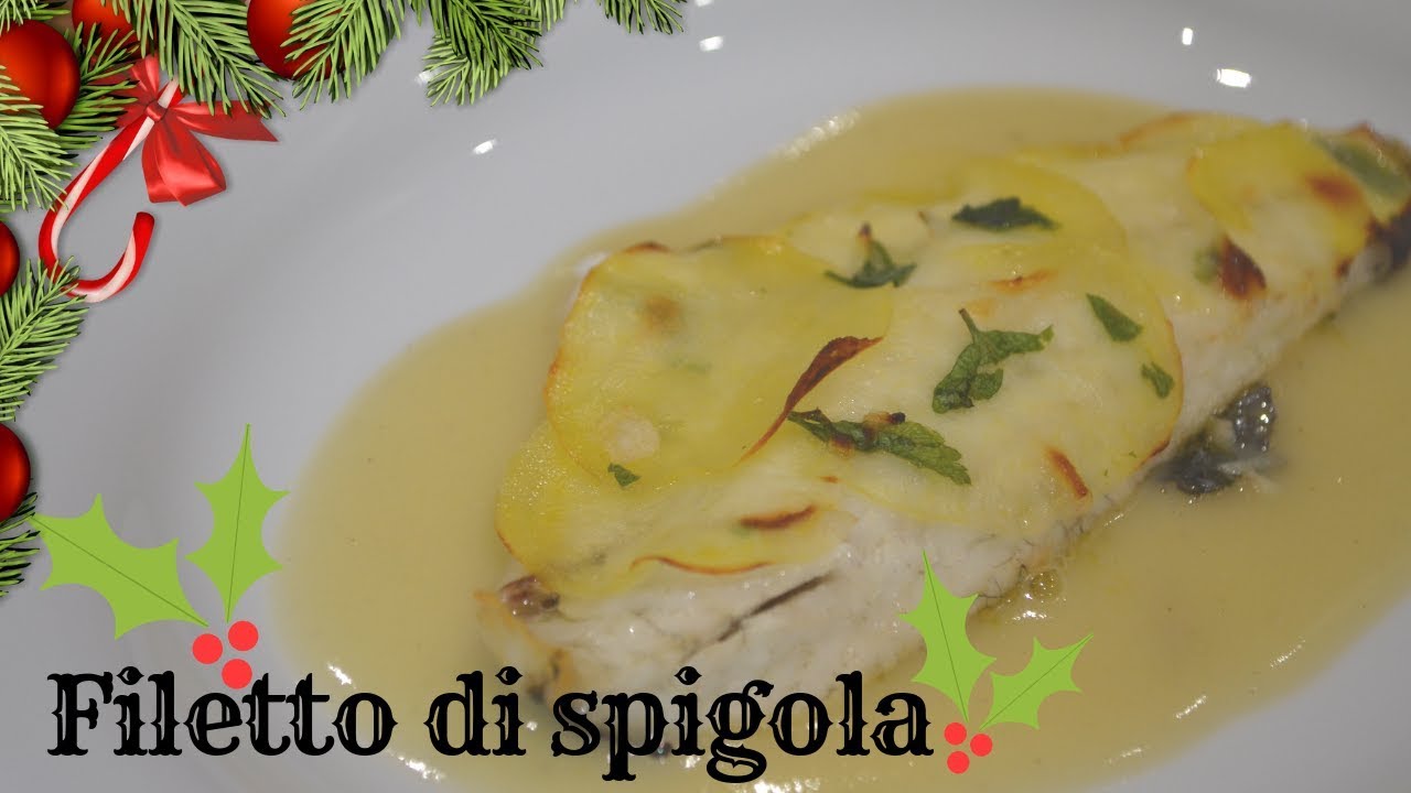 Filetti di spigola con patate e vellutata di spigola
