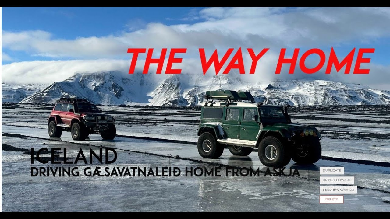 The way home-overlanding iceland