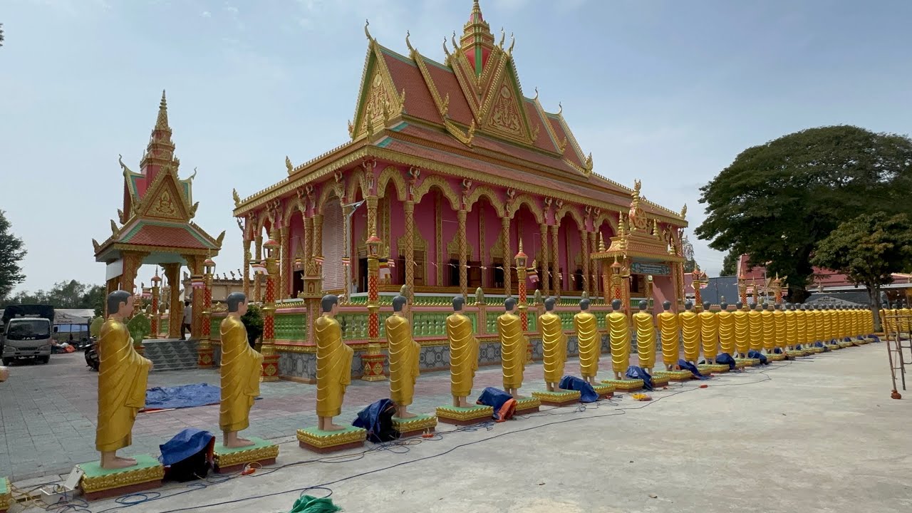 Chuẩn bị lễ kết giới sima Khánh thành hoành tráng chùa cái cối Long vỉnh duyên Hải trà vinh #love #