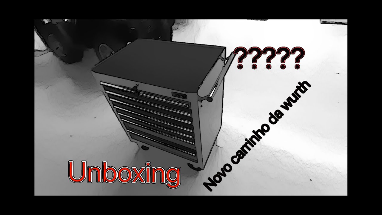 Abrindo o carrinho de ferramentas da Wurth - Unboxing