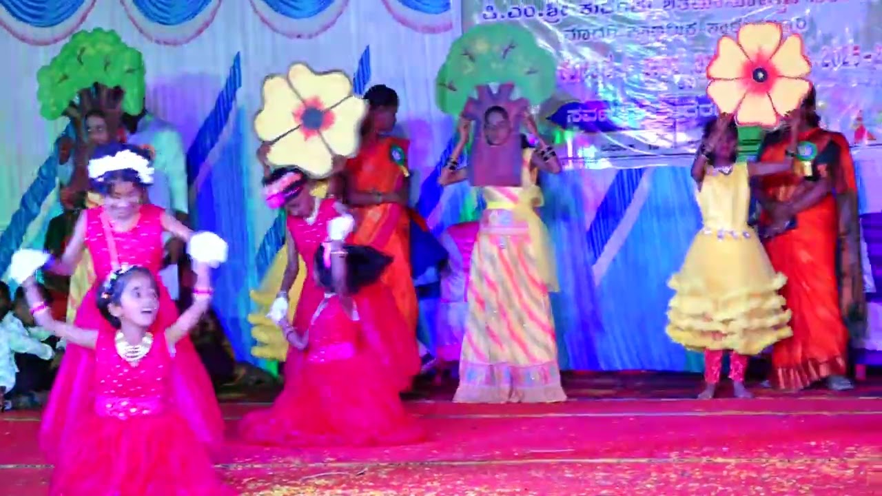 Malli malli minchulli (1st Std) Annual day function 2025-26 #kabbur #kabburkmps