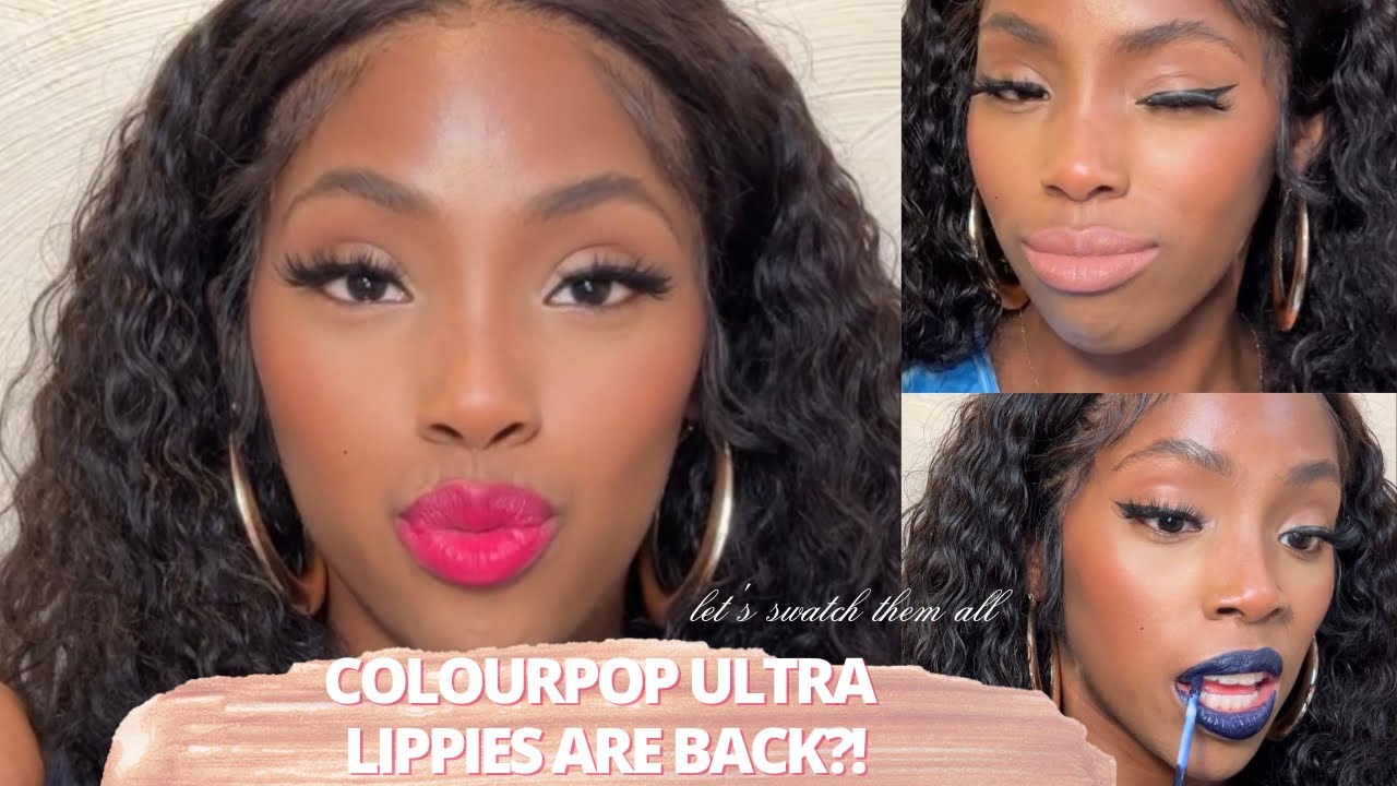 Colourpop Ultra Lips Swatches (Ultra Blotted Lips, Ultra Glossy Lips and Ultra Matte lips!)