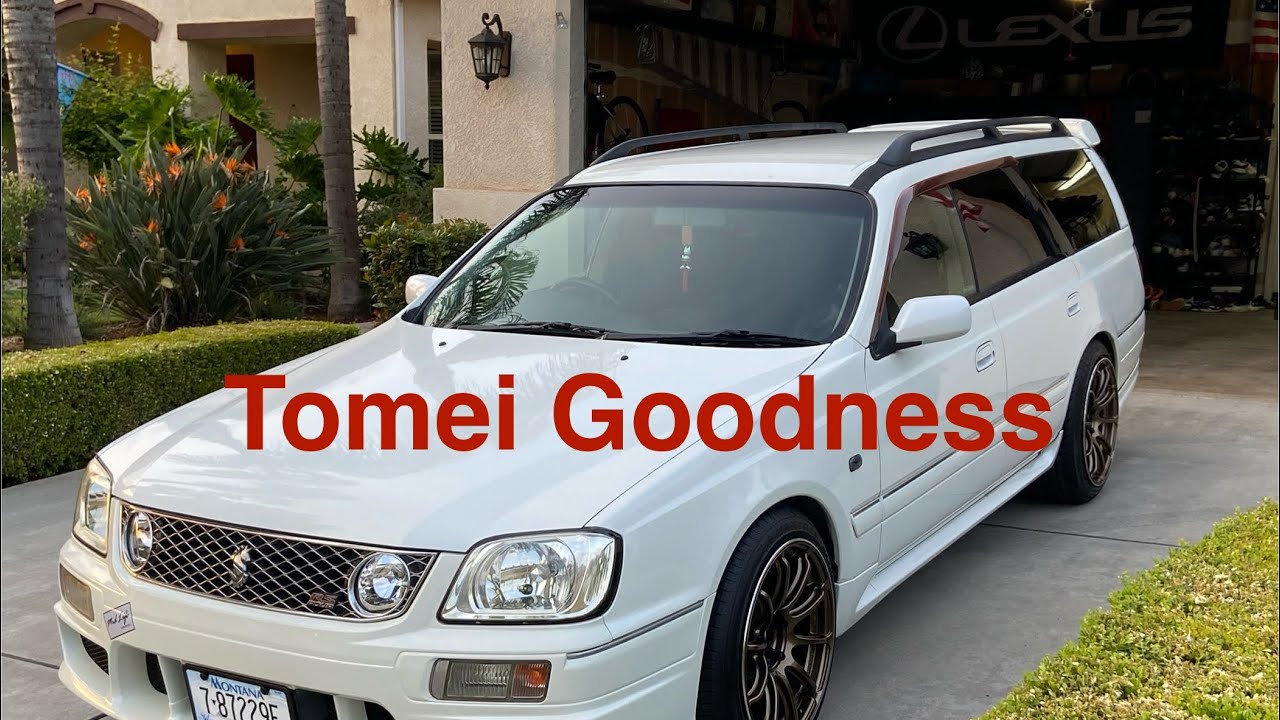 Tomei turbo exhaust & test pipe on Nissan Stagea RS Four S