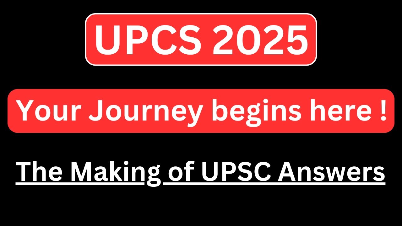 UPSC 2025 - The *Backbone* of your UPSC Preparation