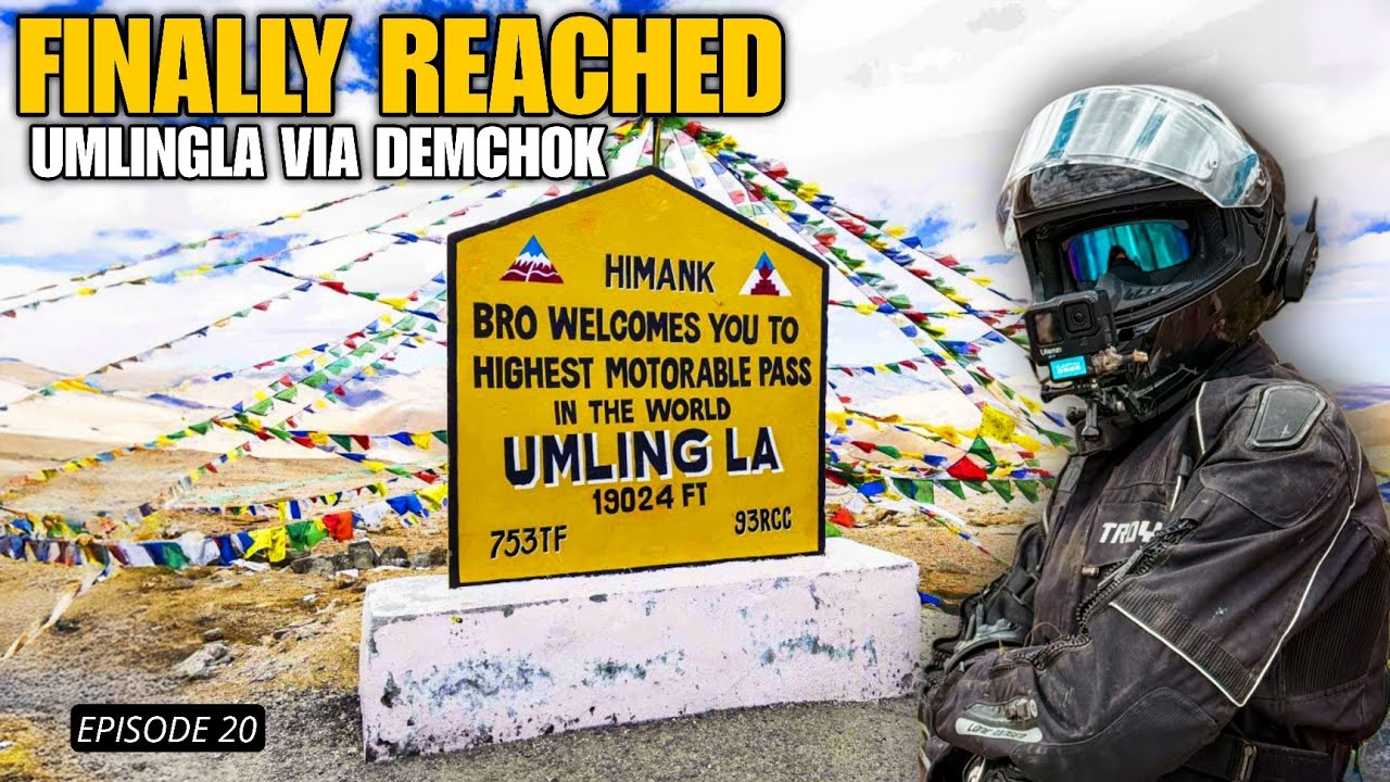 Umling La via Demchok – The Untold Route of Ladakh! | 19,024 ft Adventure Ride | Episode 20