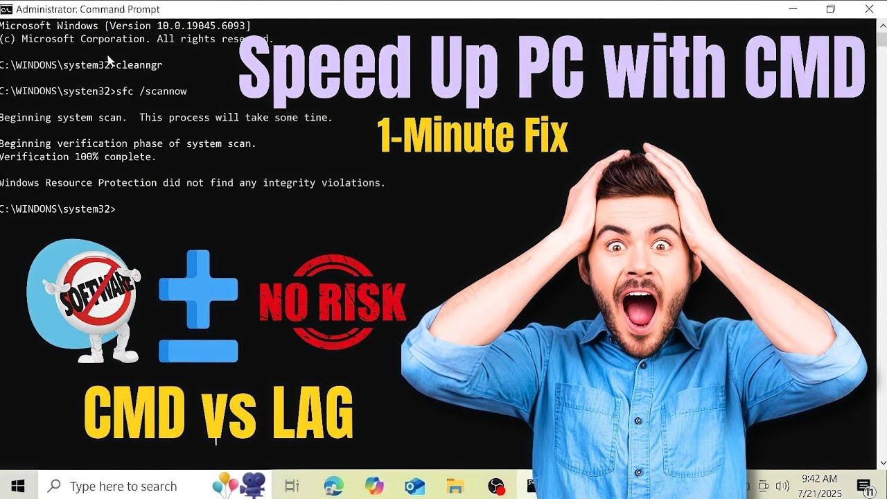 How to Make Your PC Faster Using CMD