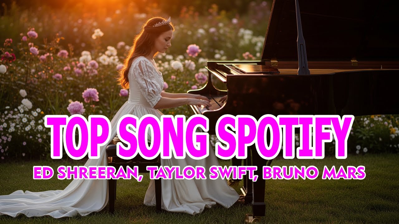 Top Songs Spotify Ed Sheeran, Taylor Swift, Bruno Mars, Of Calm Piano