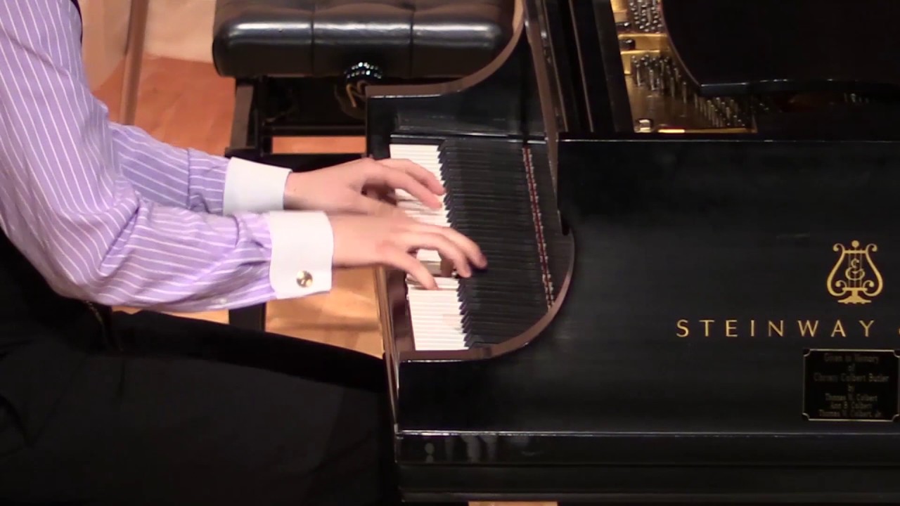 Adam Swanson performing a medley of 
