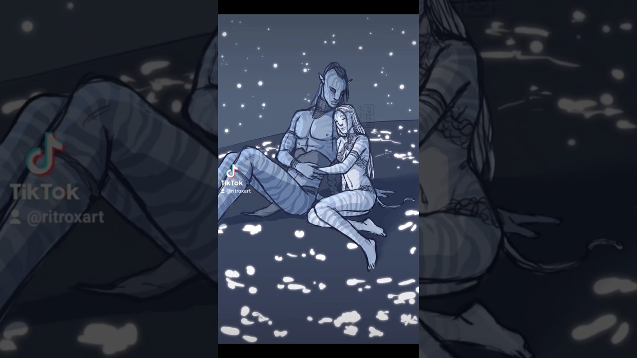 tsu'tey x my OC 💜 #avatar2009 #atwow  #jamescameronsavatar #tsutey #sad #procreate #art #navi