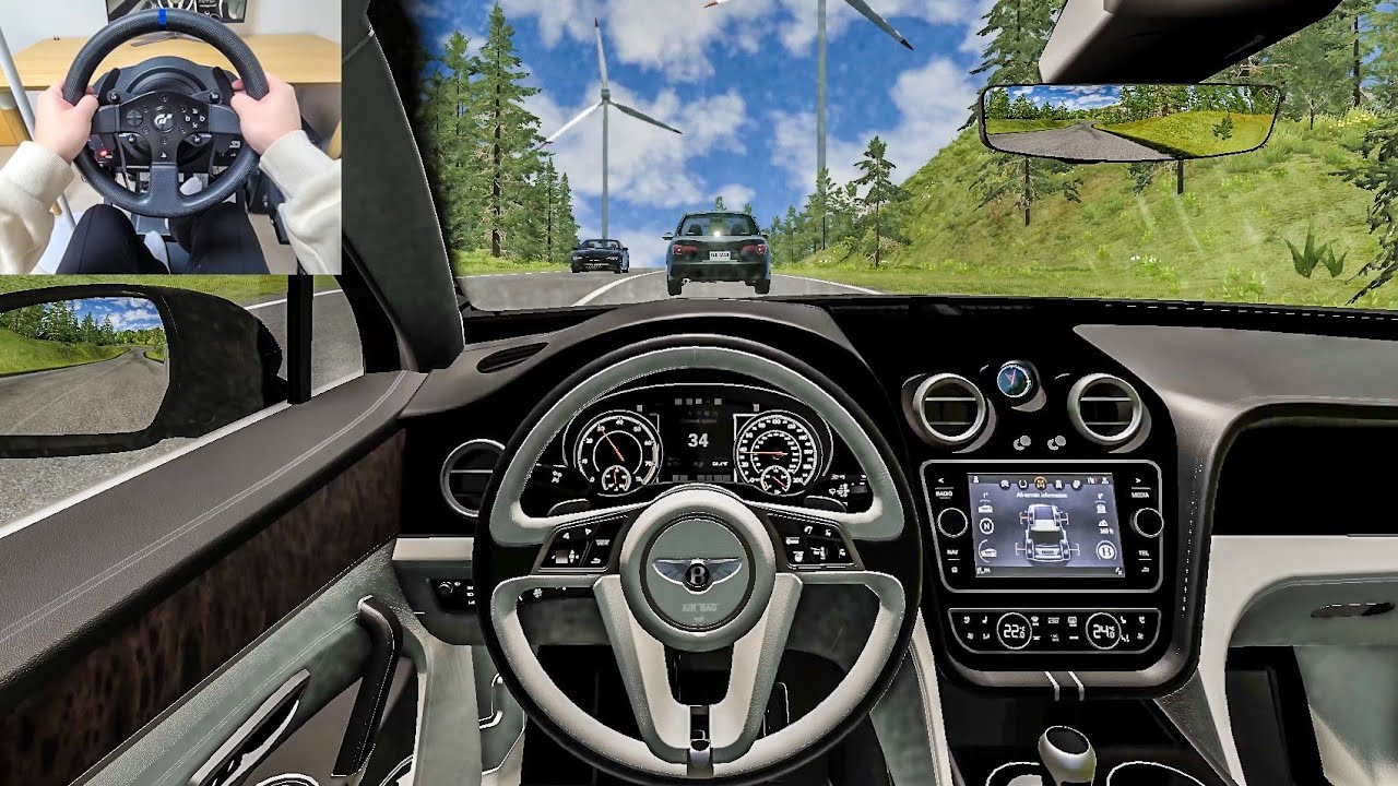 2018 Bentley Bentayga - BeamNG Drive [Steering Wheel Gameplay]