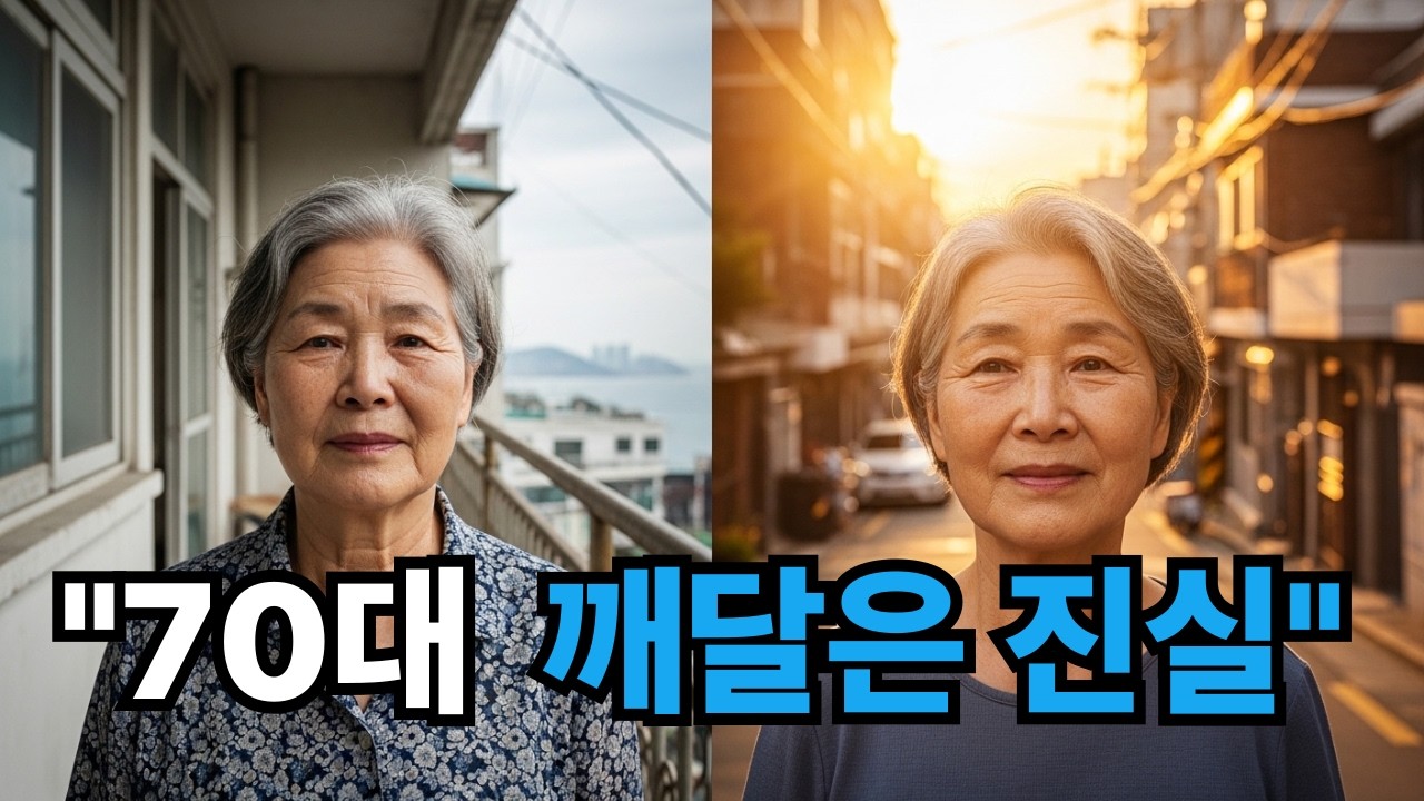 “70대에 깨달은 한 가지… 가족보다 중요한 것은 결국 ‘나 자신’이었습니다”