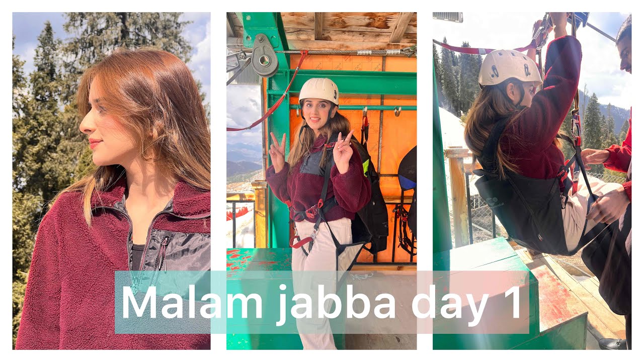 Malam jabba day 1 || Chairlift || Zipline || Alishbah Anjum🤍