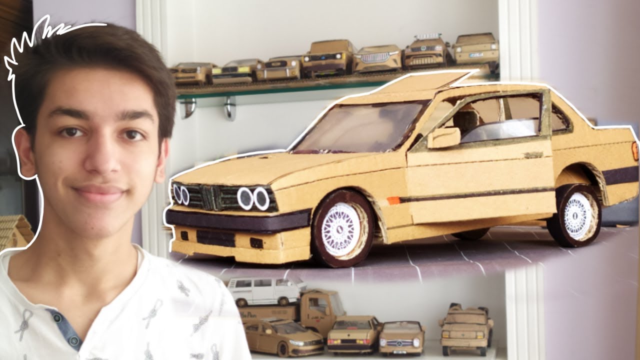 Изготовление машины из картона / как сделать модель машины / BMW E30 / KENDINYAP / DIECAST