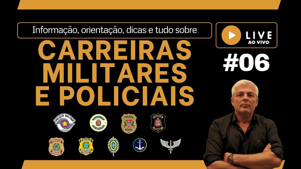 #06 Plantão de Dúvidas - Carreiras Militares e Policiais!