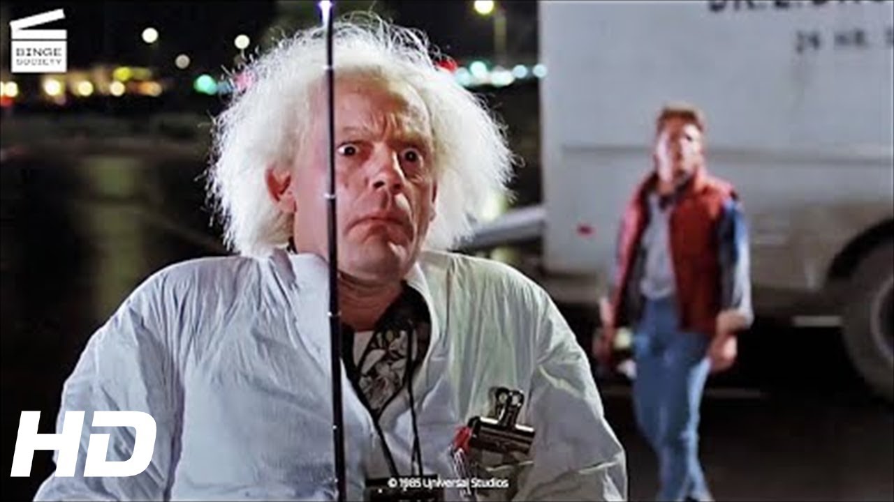 Back to the Future: Doc introduces the DeLorean to Marty