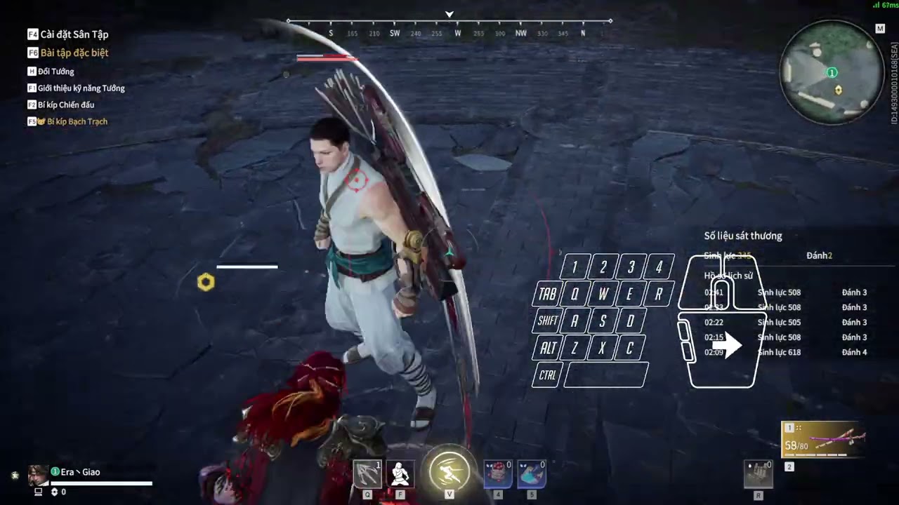 Naraka Bladepoint: Combo móc dây cơ bản (giải thích kĩ hơn)