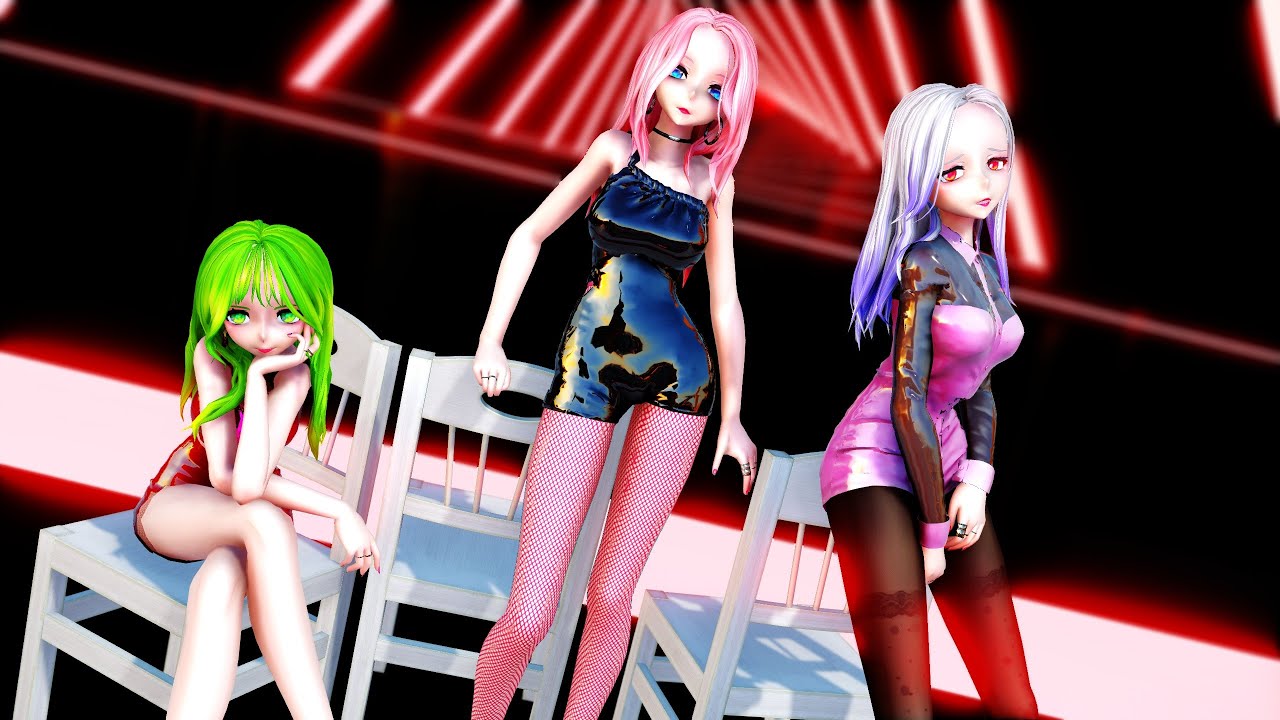 【MMD】 이달의 소녀 (LOONA) ''PTT (Paint The Town)''