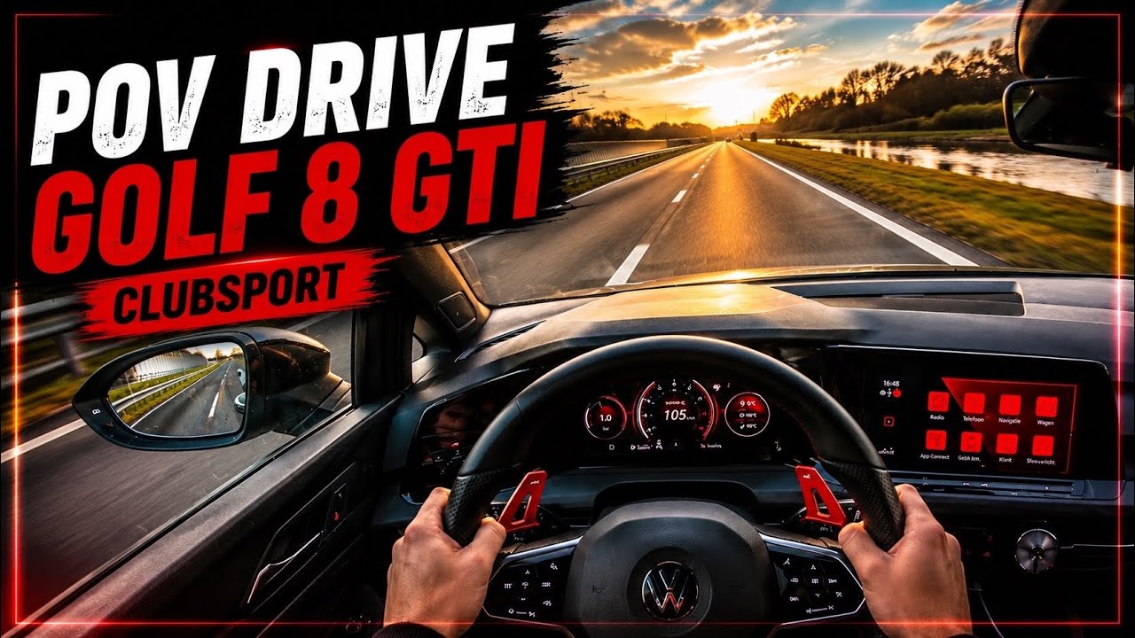 2022 Volkswagen golf 8 GTI clubsport // POV drive *Loud Exhaust 