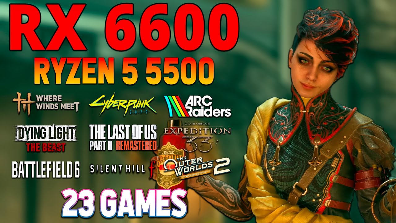 RX 6600 + Ryzen 5 5500 в 23 новых играх (начало 2026 года) 🔥 Стоит ли оно того? #ubisoftpartner #ad