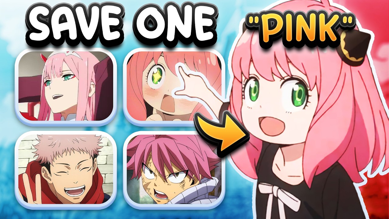 Save 1 Anime CHARACTER for each Hair Color!