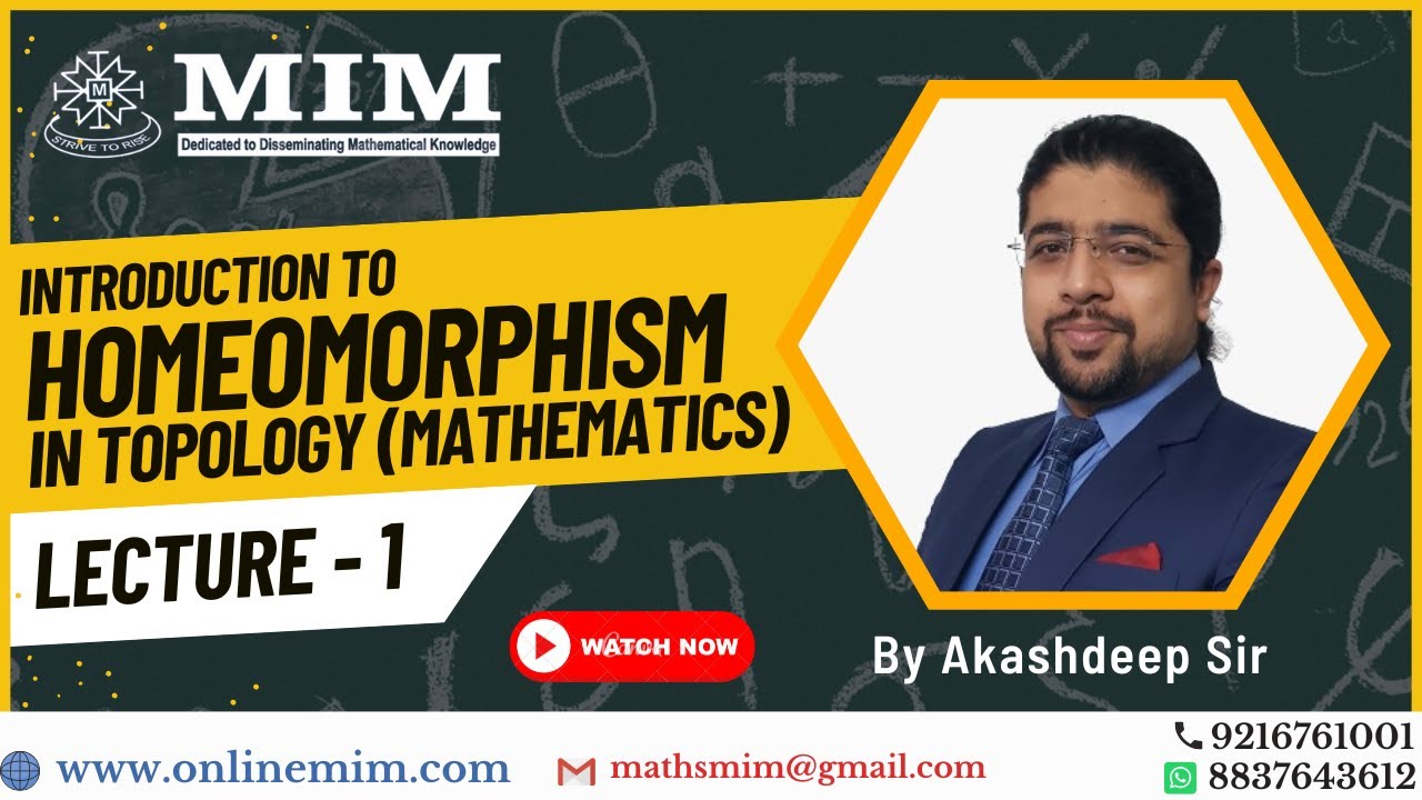 Exploring Homeomorphism in Topology | Lecture 1 | Comprehensive Lecture by Akashdeep Sir