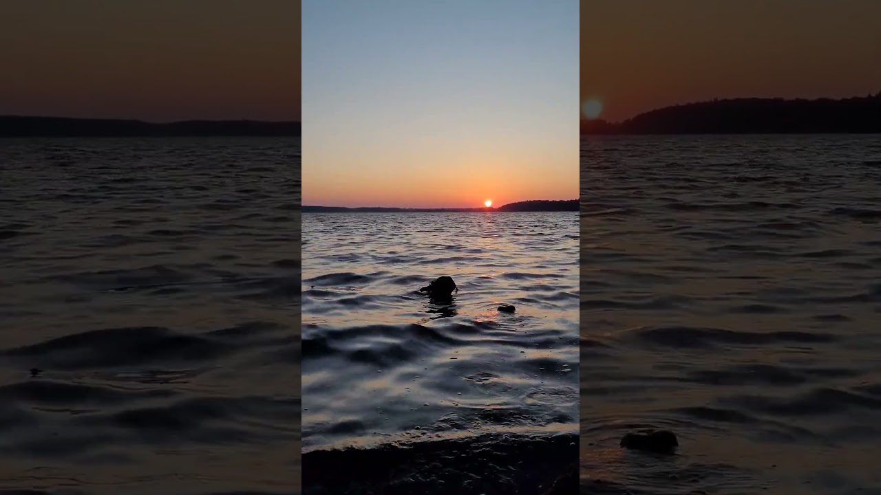 Sunset #subscribe #bushcraft #nature #outdoors #adventure #hiking #camping #lake #sunset #water