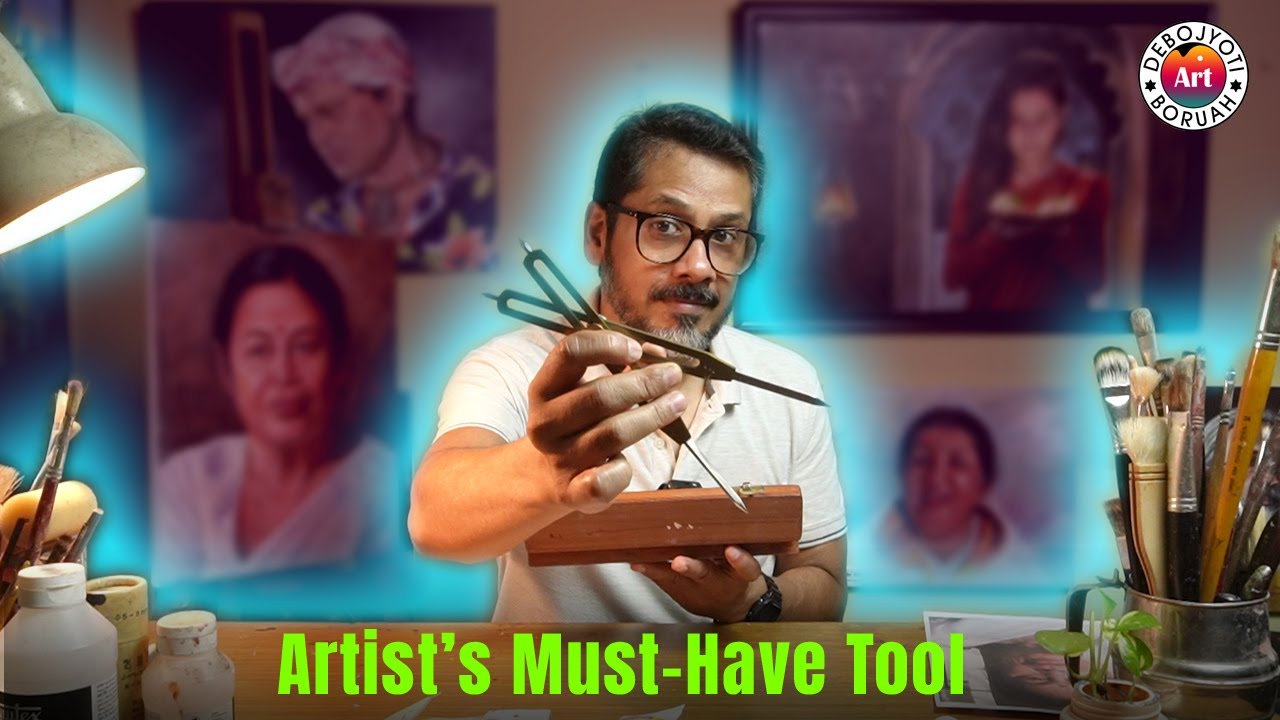 The SECRET Artist's Tool🖌️  for Flawless OUTLINE DRAWING for Every PAINTING by Debojyoti Boruah