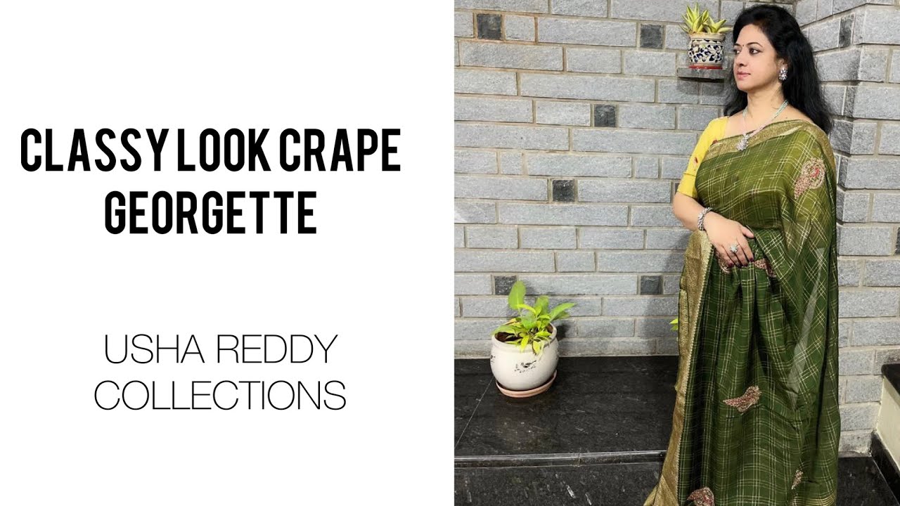 Classy look Crape georgette