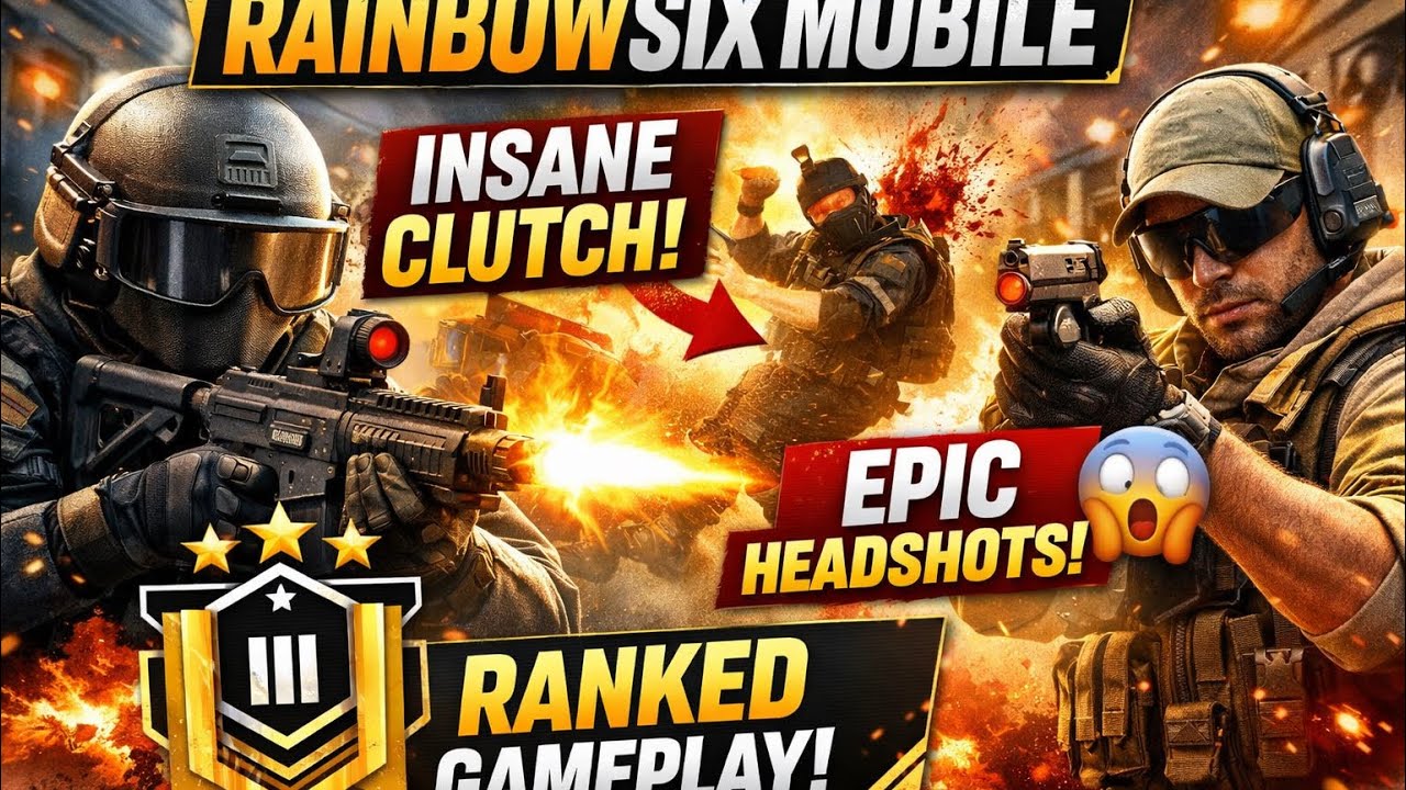 Noob to Pro in Rainbow Six Mobile | Intense Tactical Gameplay 🎮