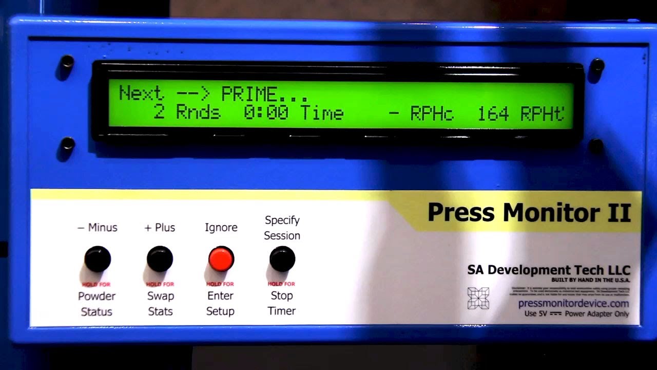 Press Monitor II on Dillon XL650