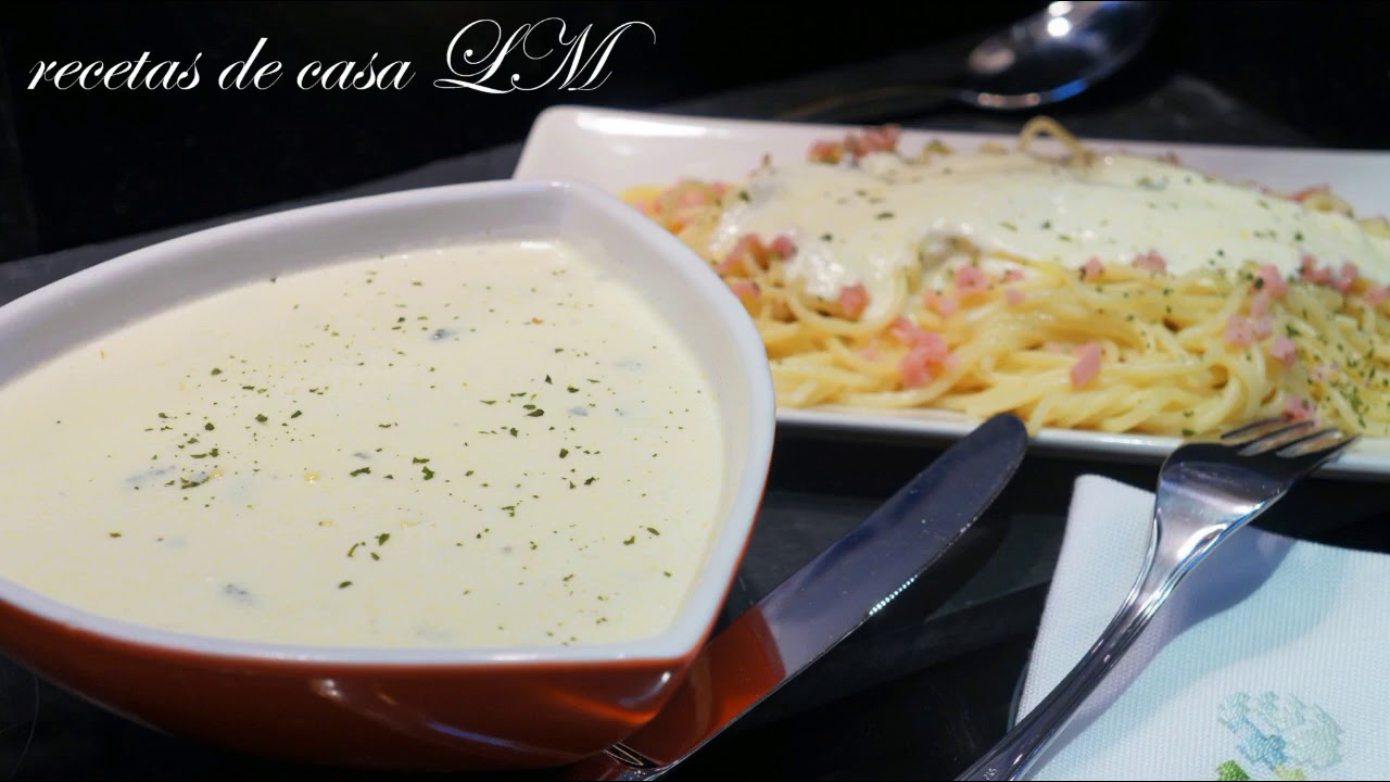 SALSA ALFREDO IDEAL PARA PASTAS SALSA MUY FÁCIL Y RÁPIDA