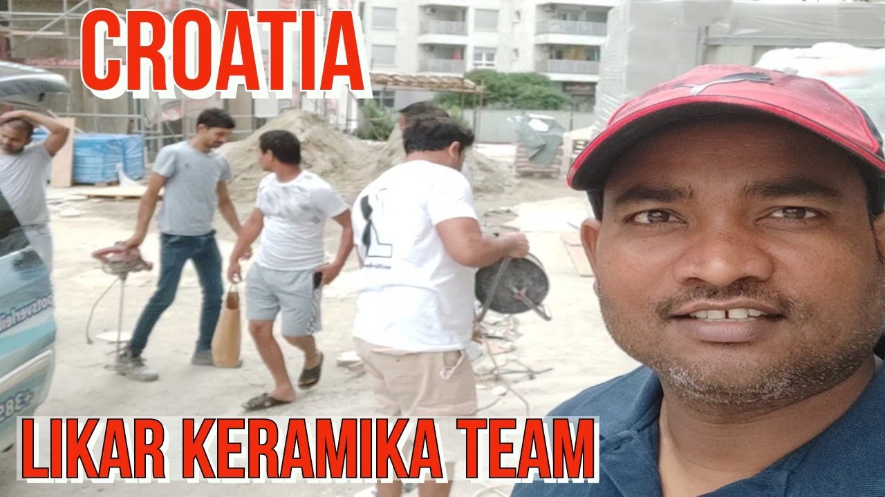 CROATIA. Indian workers going on new construction site by car . indian in Croatia europe Zagreb