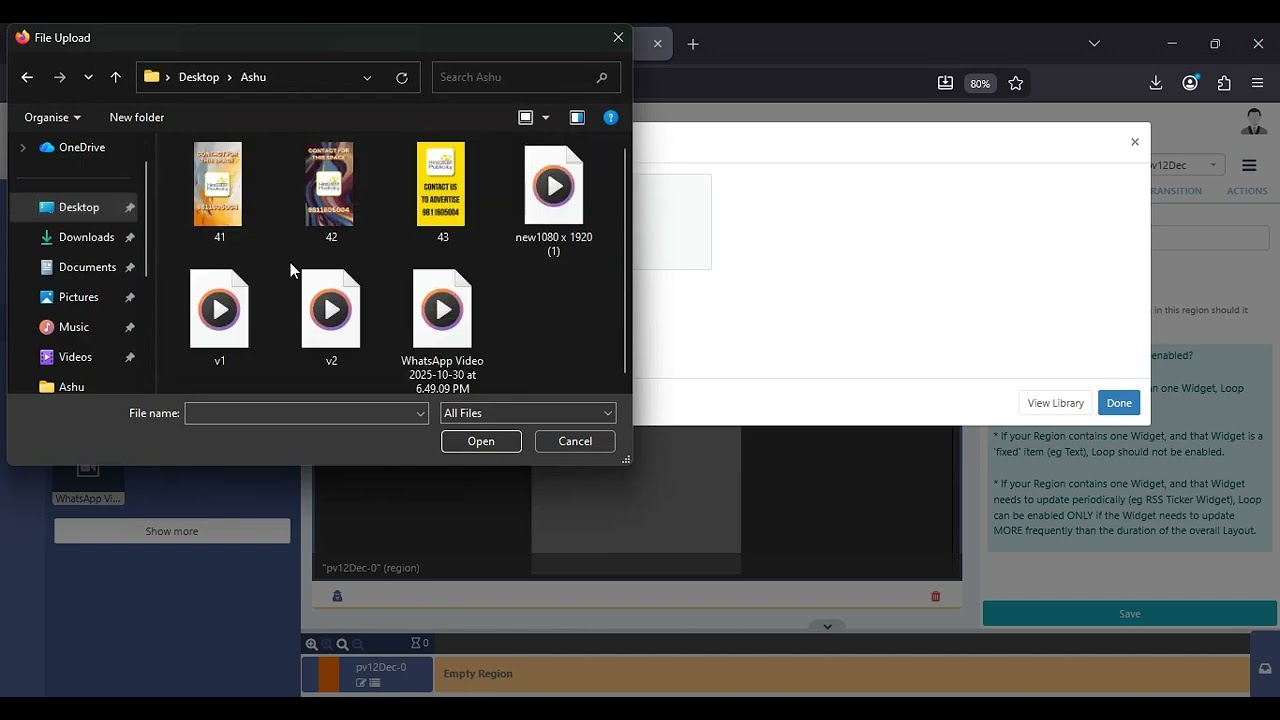 Digital Signage Software -How to upload content through CMS in Signage Players. 