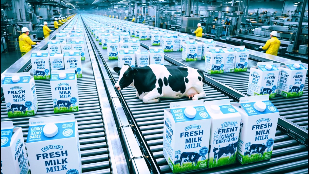 Inside the Milk Production Line - The Complete Process!