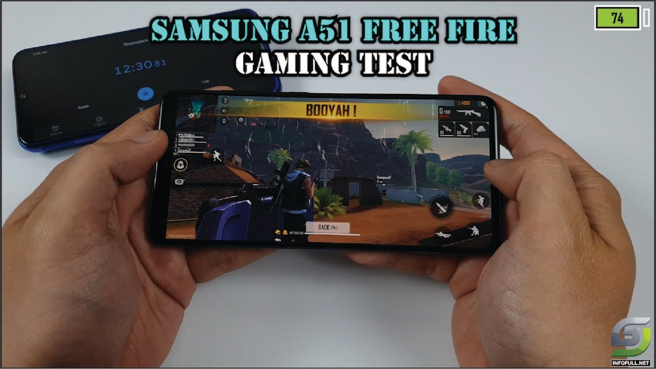Samsung Galaxy A51 (8GB/128GB) test game Free Fire BOOYAH Day