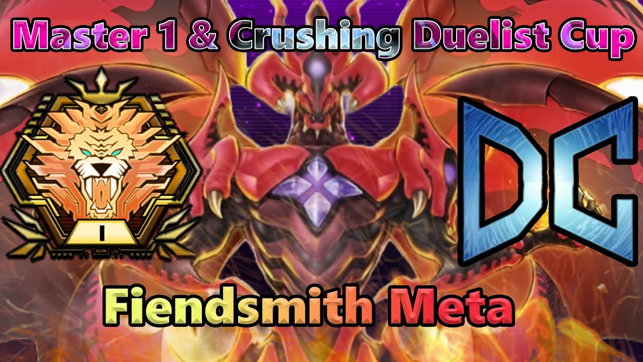 Master 1 Red Dragon Archfiend Enjoyer! Crushing Duelist Cup & Fiendsmith Meta! Yu-Gi-Oh Master Duel!