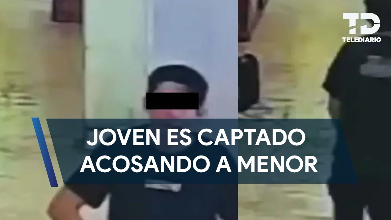 Captan a sujeto acosando a un menor en el Mercado Juárez de Torreón