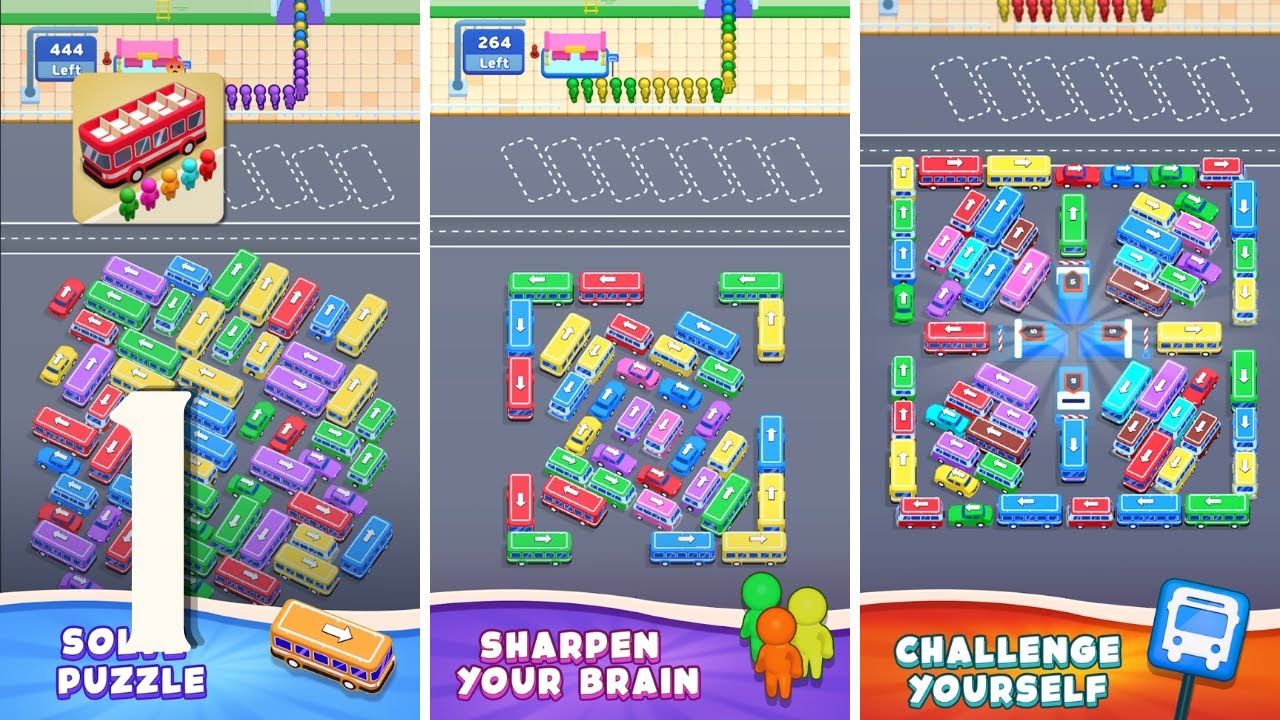 Bus Escape: Traffic Jam Gameplay Walkthrough Part 1 - Level 1 ~ 8 (Android, IOS)