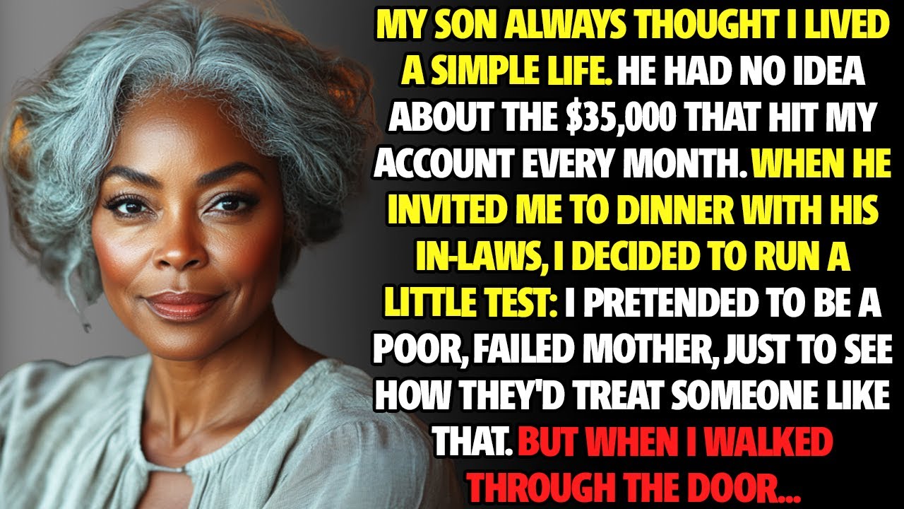 My son thought I was broke - until his girlfriend’s rich parents insulted me at dinner! then I...