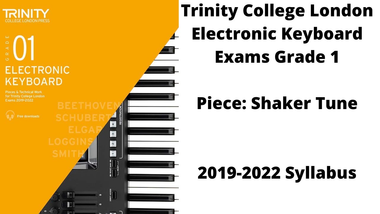 Shaker Tune - Trinity College, London, Electronic Keyboard Grade 1 Exam Syllabus Piece 2019-2022