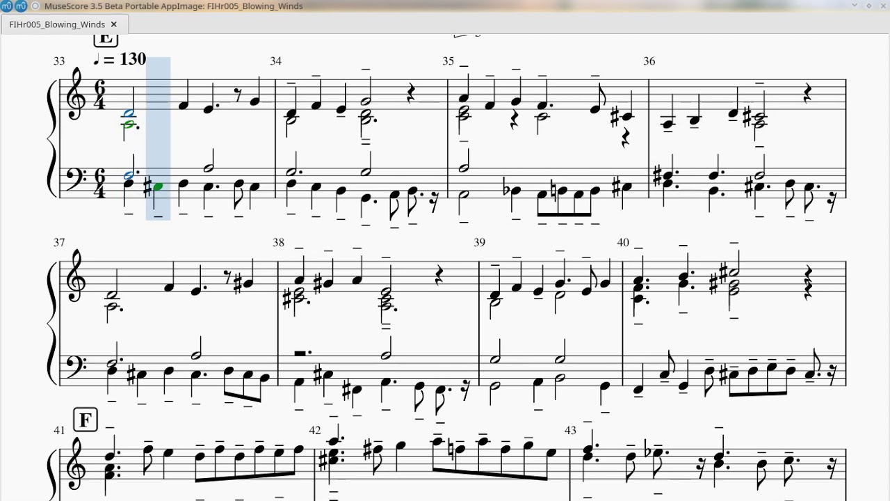 Blowing Winds (Harpsichord Blanchet 1720 - Young Temperament I)