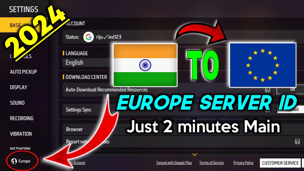 Europe Server Free Fire ID kaise banaye 2024 | RijuNeha Tech