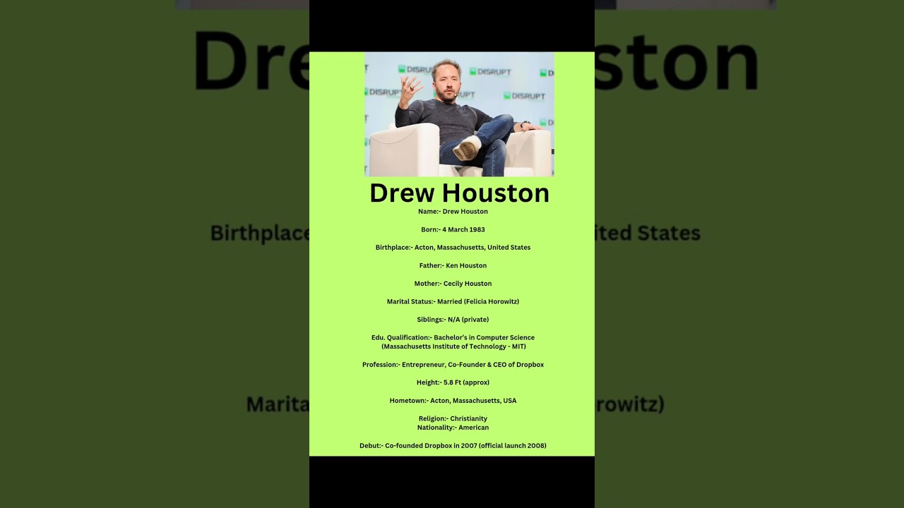 🚀 Drew Houston: Co-Founder & CEO of Dropbox 📂 | Inspiring Entrepreneur Story 🇺🇸 