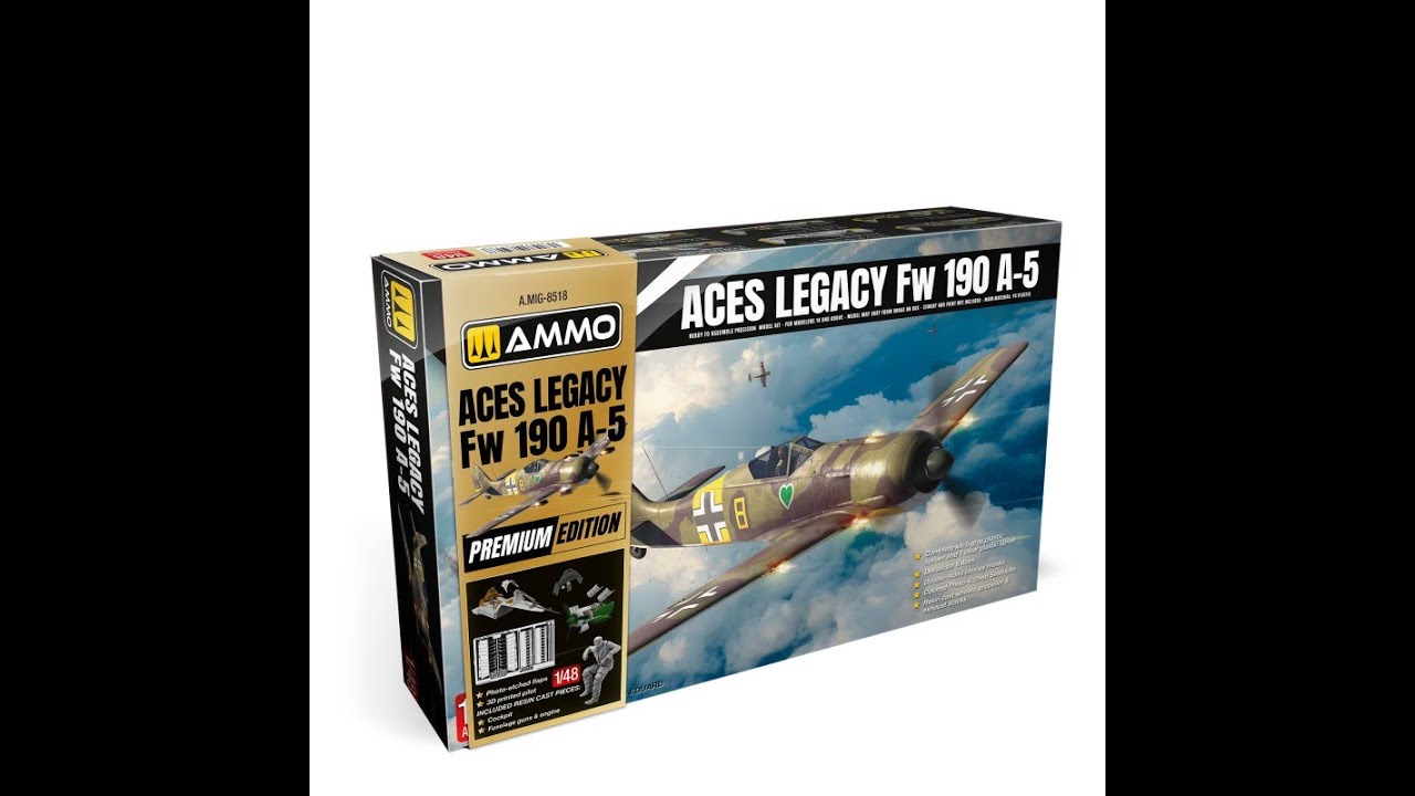 New Ammo Mig Aces Legacy FW 190 A-5 In Box Review