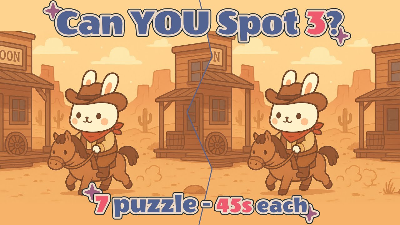 Spot the 3 Differences in 45 Seconds?! 😎 7 Cozy Puzzles Challenge