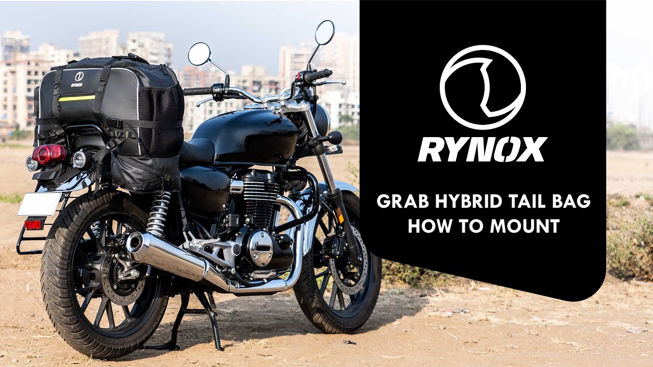 Rynox Grab Hybrid Tail Bag - Stormproof: How to Mount