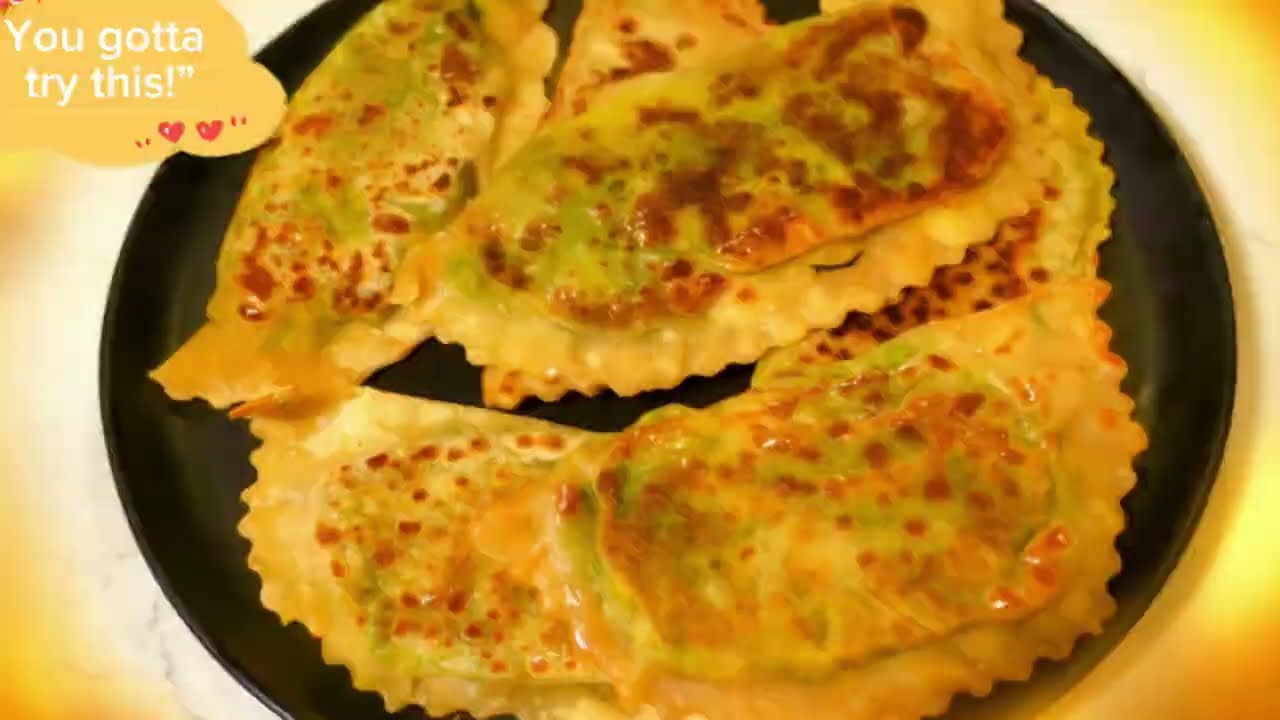 Easy Green Spinach Dumplings – Mozzarella 🤫Crispy, Flaky & Full of Flavor!
