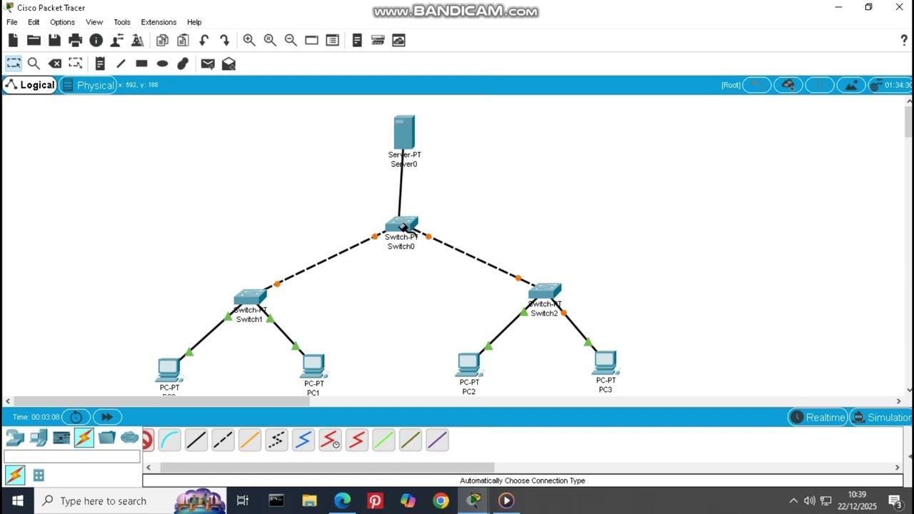 tutorial topologi jaringan sederhana menggunakan cisco packet tracer (topologi tree)